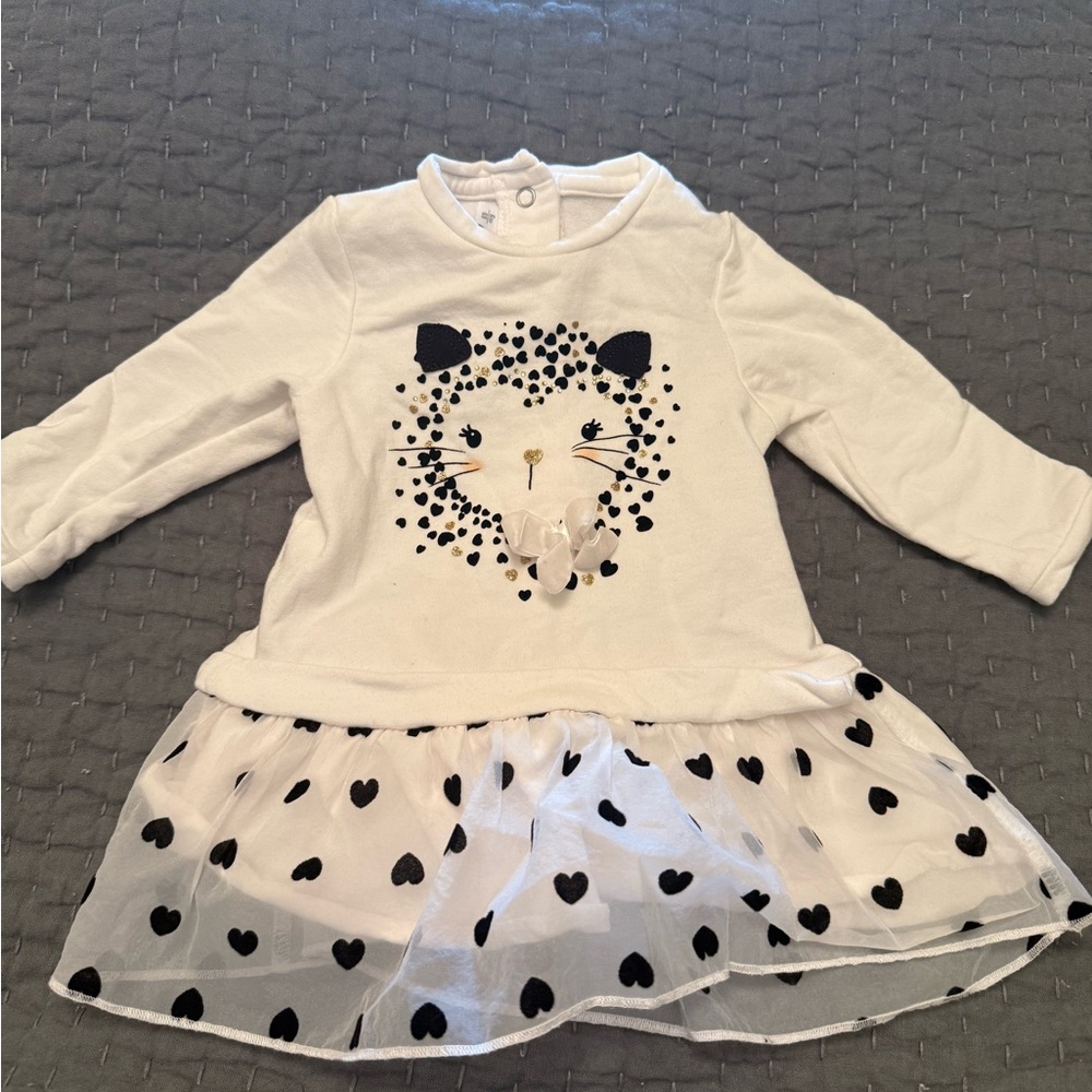 Minibanda - Kitten & Heart Dress. Size 6m (Stella McCartney)